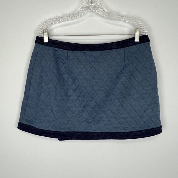 Sundance Womens Sidewalk Stroll Mini Skirt Blue Quilted Wrap size 12 - Picture 5 of 9